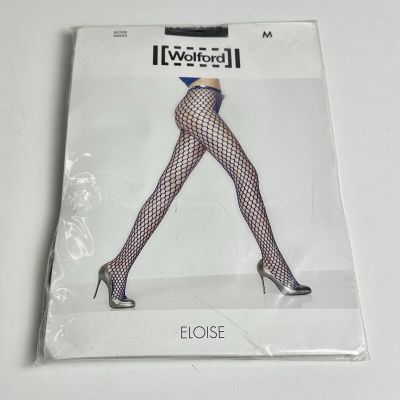 Wolford Eloise Black Fishnet Tights M. NEW